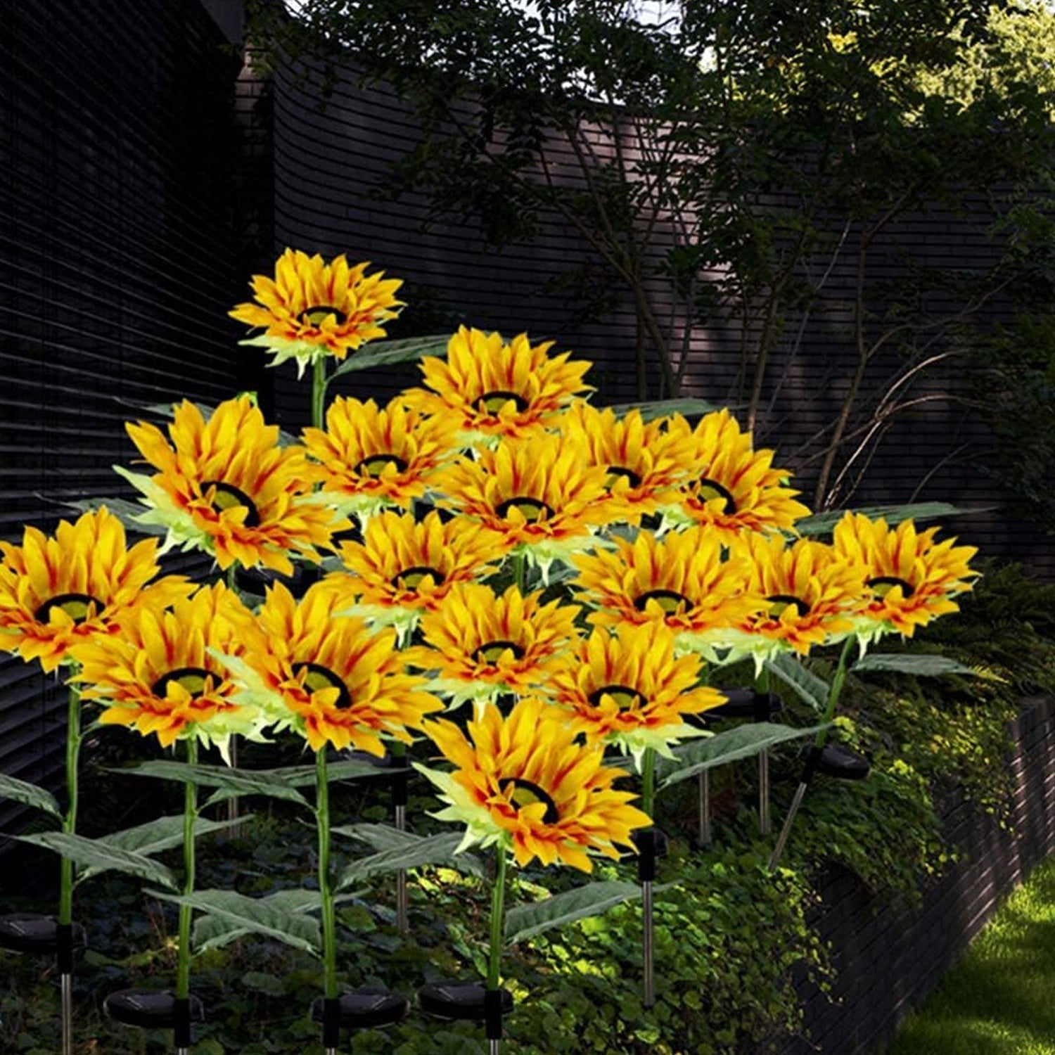 Yitee Solar Sunflower Pathway Lights Yitee Solar Sunflower Pathway Lights